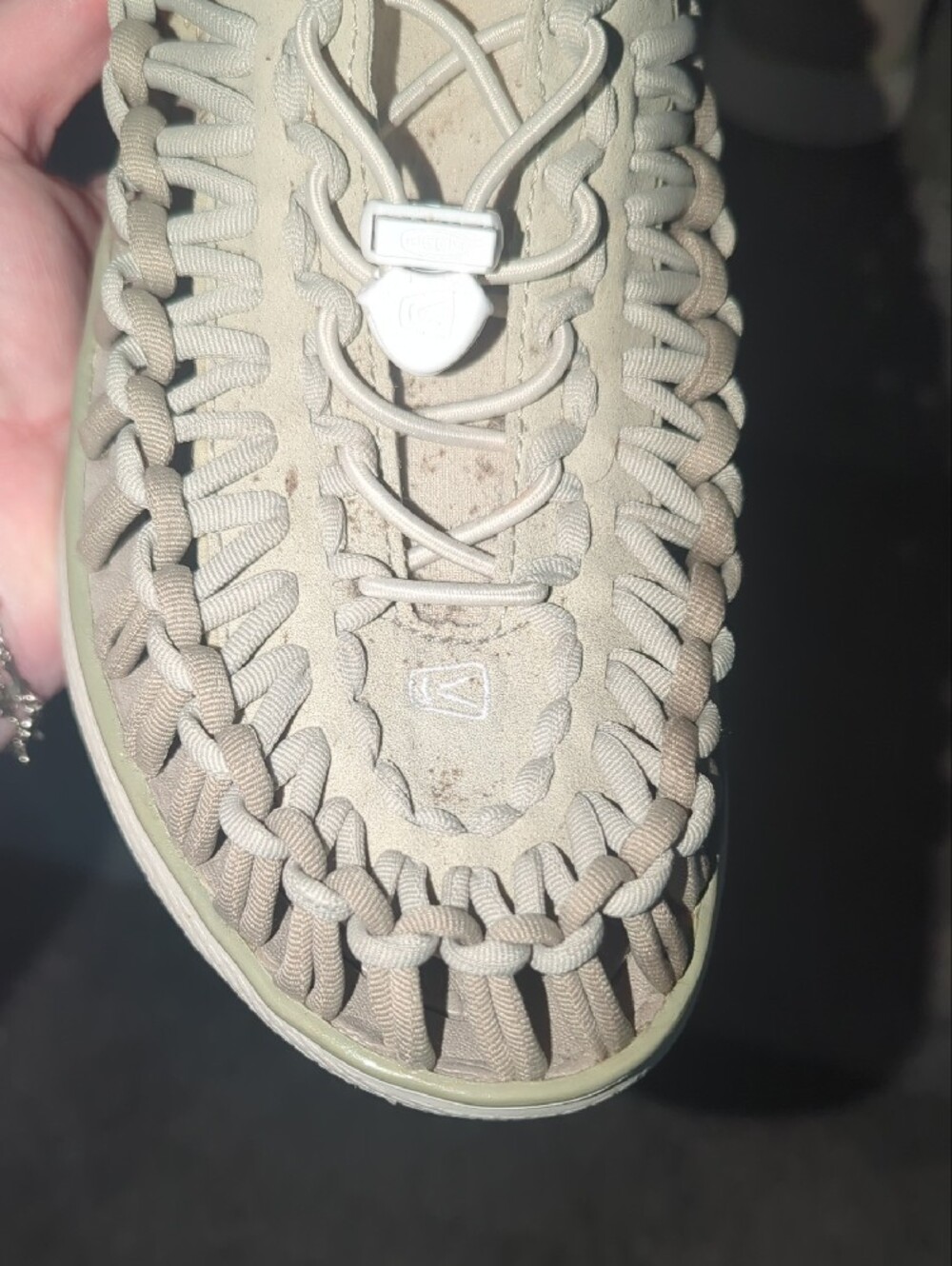 Keen Women's Light Gray Lace-Up Sneakers - Picture 5 of 7